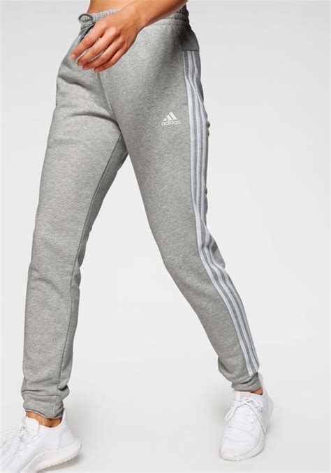 adidas jogginghose grau weiß|Weiße Jogginghosen .